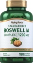 Piping Rock Boswellia Extract Capsules 124; 180 Count 124; Herbal Supplement £124; Standardized Complex 126; Non-GMO, Gluten Free