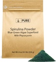 PURE ORIGINAL INGREDIENTS Spirulina Powder (8oz) Plant - Based Complete Protein, Non- GMO