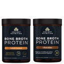 Bubuk Protein Bone Broth Kuno, Salted Caramel, 20 Pelayan + Bone Broth Protein Powder, Coklat, 20 Hamba