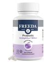 FREEDA Acigholilus Probiotic 1 Milyar CFU - Lacnoillus Acigholilus dengan Organic Inulin & Blue Agives - Kesehatan Digetical & Support Imunes - Vegan, Kosher, Non-GMO (100 Capsules)
