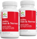 Terry Alami Feet & Nerves - Herbal Suplemen dengan Bioactive Vitamin B12 - Circulation & Nerve Health Suplemen - Vegan Capsules dengan Boswellia Serrata - 120 Capsules (Paket 2)