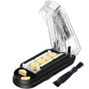 Pill Cutter untuk Multiple Pills at a Time, Pill Cutter Splitter for Small and Tiny Pills, Pill Cutter for Small or Large Pill Splitter with Hidden Sharp Stainless Steel Blade (Black)