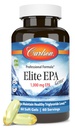 Carlson - Elite EPA Gems, 1000 mg EPA Fish Oil, Wild- Caught, Norish Fish Oil Suplemen, Sustainably Sourinabled, Membantu Mempertahankan Triglyceride Levels sehat, 60 Softgels