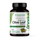 EMERALD LABS Mediterania Olive Leaf 500mg - Gluten- Free, Vegan Olive Leaf Extract - Support Skin, Imune & Heart Health - 60 Vegetable Capsules (sampai 60-Day Suppply)