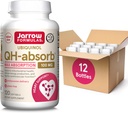 Jarrow Formulas QH-Absorb, 100 mg, Ubiquinol Dietary Suplemen untuk Fungsi Kardiovaskular Sehat, 120 Softgeel, 12 Packs