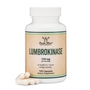 Suplemen Lumbrokinase Enzymes - 120 Capsules (Max Activity 10.000 FU / Gram) 150mg per Serving (Tak Ada Pengisian, Tak Ada GMO, Gluten Bebas) untuk Cardiovaskular dan Sirkulasi Darah Dukungan oleh Double Wood
