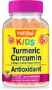 WellYeah Curcumin Turmeric dengan Gummies Pepper Hitam untuk Anak-Anak - Dukungan Imunitas Alam, Gabungan dan Kesehatan Otot, Kesehatan Digetical, dan Fungsi Otak - Bukan-GMO, Vegan, Gluten- Bebas - 60 Count