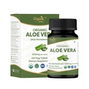 Aloe Vera Tablet 124; Aloe Barbadensis (Aloe Vera) = 124; USDA Organik 124; Pasokan Dicarry & Skin Kesehatan 124; Dietary Supplemen 120tab
