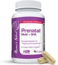Mama 's Select Prenatal Vitamin for Women with Iron, Vitamin D, DHA and More for Pregnant Women, Metyl Felour for MTHFR - Gentle on Stomach, 60 Vevgie Capsules