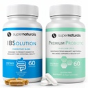 IBSolution Gut Health Bundle - All Natural Gut Health Support & Premium Progniw / 40 Milyar CFU for Dump, Bloating, Constipation, Gas, Abdominal Pain - 2 Pack (120 Caps)