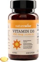 NatureWise Vitamin D3 10.000.000 (250 mcg) 30- Potly Tinggi untuk Dukungan Imune Heally & Muscle Fungsi, Non-GMO, Bebas dalam Organik Ekstra Olive Oil, (Mini Softgel), 30 Count
