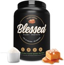 Bedak Vegan Protein yang diberkati - Tanaman berbasis Protein Pounder Meal Pengganti Protein Shake, 23g dari Mea Protein Pounder, Dairy Free, Soy Free, No Sugar Added, 30 Servings (Salted Caramel)