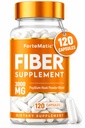 AS 'S Most Fiber Rich Supplement 120 Capsules Mega Dose 3000mg Blend Psyllium Husk, Aloe Vera, Chia Benih & Flaxseed Powder Gut Kesehatan, Bersih, Sembelit