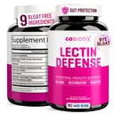 GOBIOTIX Lectin Defense - Lectin Blocker Suplement for Leaky Gut with MSM and Digetical Enzymes - Aids in Intestinal Health for Women - Non-GMO + Gluten Free - 60 Capsules (1)