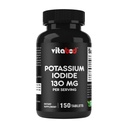 Potassium Iodide Dietary Supplemen 130 mg per Serving - 150 Tablet (1 Botol) - Exp 05 / 2030