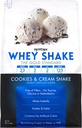 Syntrax Nutrection Whoy Shake, Cold Filtered & Undenatured Whey Protein Powder Blend, Cookies & Cream Shake, 2 lbs, Real Cookie Pieces