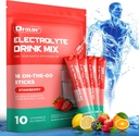 Sugar Free Electrolytes Powder with Natural Flavors, 3X Rapid Hidration Packet with 10 Electrolite & Vitamin, Liquid Daily IV, Non-GMO, Gluten- Free, Keto, Vegan, 16 Sticks, Strawberry
