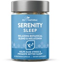 Serenity Sleep Natural Sleep Aid - Mampu Blend of Magnesium, Valerian Root dan Meltonin - Natural Sleep Aid - Non-Habit- Forming Way to Relax dan Get a Good Night 's Sleep - 60 Vegan Soft Caps