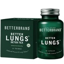 Betterbrand Better Lungs Health Pack - BetterLeng & BetterLungs Detox Tea Bundle - Daily Resporatory Health Supplemen - 15X Herbal Tea Bags + 60 Capsules