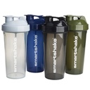 Smartshake Lite 4- Pack Protein Shaker Bottle 800 ml 27 oz - Leakproof Screw - on Lid - BPA Free - Unisex - Mist Gray, Army Green, Black, Navy Blue