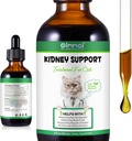 Tambahan Hati untuk Kucing, Liver & Kidney Dukungan Drops dengan China Herbs Rehmannia Glutinosa dan Cordyceps Sinensis ke Strengthen Liver & Ginjal Dukungan, Pet Kesehatan untuk Kucing - 2 x 60 ml