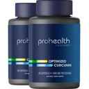 ProHealth Turmeric Curcumin Supplement: 285 Kali Lebih Biovaillable- Dikembangkan oleh Neuroscientists. 1000 mg konsentrasi Longvida Curcumin Ekstrak Per Serving (60 X 500mg Capsule / Botol) 2 Pack