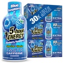 5- hour ENERGY Shots Extract Energy, Blue Raspberry Flavor, 30 Count, 1.93 Fl Oz, Sugar Free, Zero Calories, Amino Acids dan Escion B Vitamin, Dietary Suppliment, Feel Alert dan Energized, 230 mg Caffeine