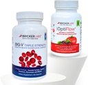 Saldo Lab Bricker & Flow Duo: Dukungan Darah dan Gula: Suplemen Flow Darah Flow Besar V Triple Kekuatan Vanadyl Sulfate dan OptiFlow