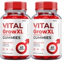 (2 Pack) Vital Grow XL Gummies - Formula Resmi (Femula XL Advanced Formula, Vital Grow XL Review, Overall Health Support Kekuatan Maksimal Wellness (120 Gummies)