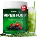 Total Tea Green Powder for Energy & Digetical Health with Turmeric, Amla Powder & Vitamin C - 30 Servis