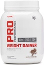 GNC Pro Performance Weight Gainin Powder, 50g Protein, High Calorie, 700 Calories, Supports Mass and Muscle Recovery, MCT, BCAA, 3rd Party Tested, Double Chocolate, 6 Servings, 2.5 pon