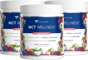Gundry MCT Wellness Powder untuk Mendukung Energi, Ketto Produksi dan Kesehatan Otak, Keto Friendly, Sugar Free (90 Hari Supply, Semangka Semangka)