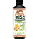 Barlean 's Ginger Peach Vegan Omega 3 Suplemen, Algae Oil Liquid dengan 630 mg EPA & DHA, Tanaman berbasis Omegas dari Algal Oil, Non- GMO & Gluten Bebas, 16 oz