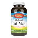 Carlson - Cheleated Cal- Mag, 2: 1 Calcius ke Magnesium Rasio, Dukungan Tulang, Produksi Fungsi Otot & Energi, 180 Tablet