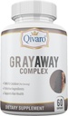 Kompleks Gray Away - Advanced Unisex Suplement for Natural Hair Color Reporation - reverses Graying for Men and Women - 60 Kapsul