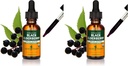 Herb Pharm Certified Organic Black Elderberry Liquid Extract for Imune System Dupport, Organic Cane Alkohol, 1 Oz (Paket 2)