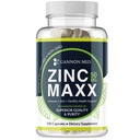 Zinc Maxx 100 Capsules, Zinc Gluconate Ammune Booster for Reproduktif Health, Skin Care, & Imune Booster - 3 + Monday Suppply 124; High Potency Immune Suppport for Men & Women