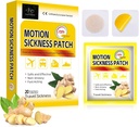 Motion Sickness Patch for Cruise, Non Drowsy Sea Sickness Patches for Boat, Car and Airplane, Waterproof Car Motion Sickness Patch dengan Ginger Extract for Travel, 20 Count