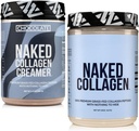 Coffee Creamers Nasked Chocolate 40 Servings + Collagen Peptides Protein Powder Unfearored 60 Servings Bundle: Non-GMO, Keto, Gluten- Free, Paleo- Friendly, Soy- Free.