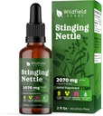 Menyetrum Ekstraksi Root Nettle Menjatuhkan 2000mg (Urtica dioica L.) Herbal Suplement Absorbs Lebih Baik Dari Katup, Persediaan 1 Bulan, 84 Servis, Alcohol- Free Ticture - 2 Oz, Paket 1