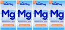 Mag Magnesium Chloride dan Kalsium, 60 tablet Masing-masing (Pack Nilai 4)