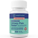 WELMATE - Relief Urinary Pain (72 Tablet) - Phenazopyridine Hydrochloride 99,5mg - Uriner Pain, Urgency, & Disreaty - Maximum Power - The-Counter Medication