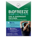 Biofreeze Day & Overnight Pain Relief Patch, Menthol Pain Patches for Arthritis & Muscle Pain Relief, Comfortable & Flexible Fabric Stays in Place, FSA / HSA Eligly, 9 Patches (6 Hari, 3 Malam)