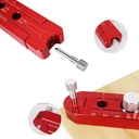 165mm Woodworking Compass Scriber, Woodworking Scribe Gauge, Adjustable Metric Arc Drawing Riler Scribing Circle Riler Marking Gauge Circle Marking Tool (Red)