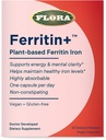 Flora Ferritin + Delayed- Rilis Iron Suplement - Plant-Based Iron Suplemen - Blood Cell & Energy - Vegan & Gluten- Free - Blister Pack - 30 Vegan Capsules