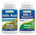 Terbaik Acid Folic 800 mcg & Vitamin K2 (MK7) dengan D3