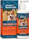 Alaska Suplai Salmon Salmon Salmon liar untuk Dogs Skin dan Coat dengan EPA DHA Omega 3 Fatty Accids Food Topper 8 oz. Pompa