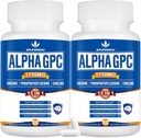 15 in- 1 Alpha GPC Suplemen dengan Phoshatidyserine, Uridine, L-Theanine, Moshroom Mane Lion, 120 Capsules