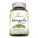 Amazing India Ashwagandha 500 mg Veggie Capsules Suplemen 124; Dibuat dengan Ashwagandha Alam 124; Non-GMO 124; Gluten Bebas (120 Count)