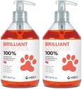 Salmon Oil for Dogs - Healthy Skin & Coat, Natural Norwegia Omega 3 Fish Oil Supplement, EPA & DHA Fatty Acids, Ideal for Shedding, Allergy, Itching, Dry Skin, Joint & Bone Health - (2 x 16.9oz)